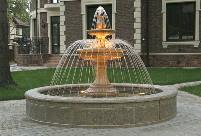 Готовый садовый фонтан, модель Глория S